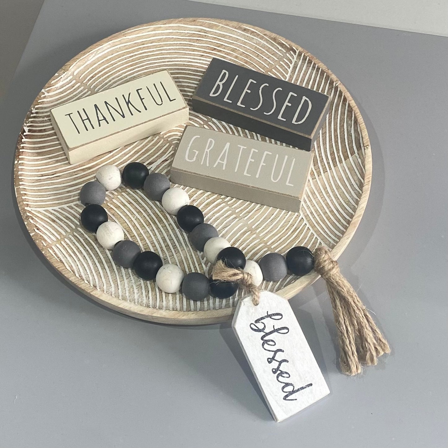 Thankful, Blessed, Grateful Block - 3 Styles