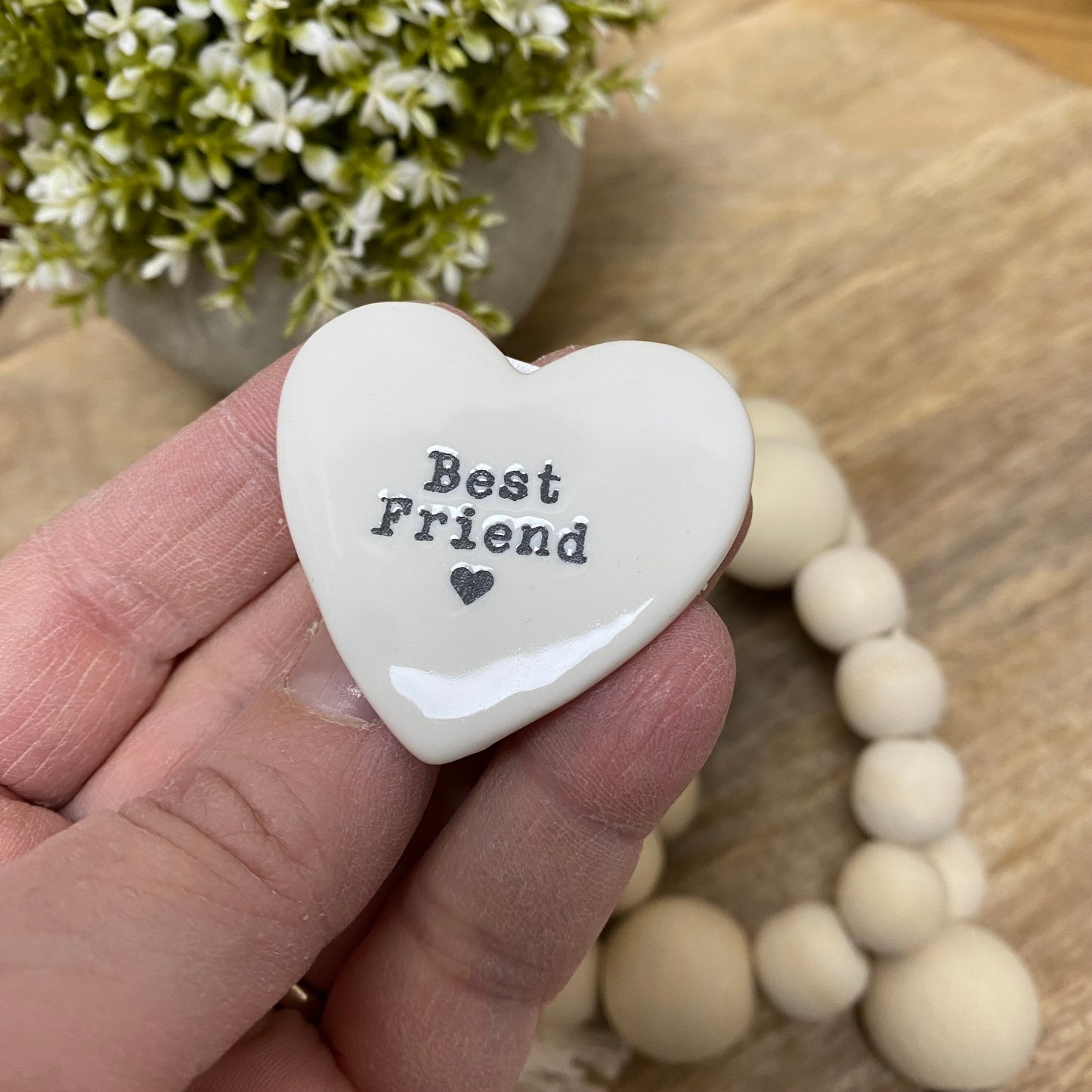 Best Friend Heart Shaped Token
