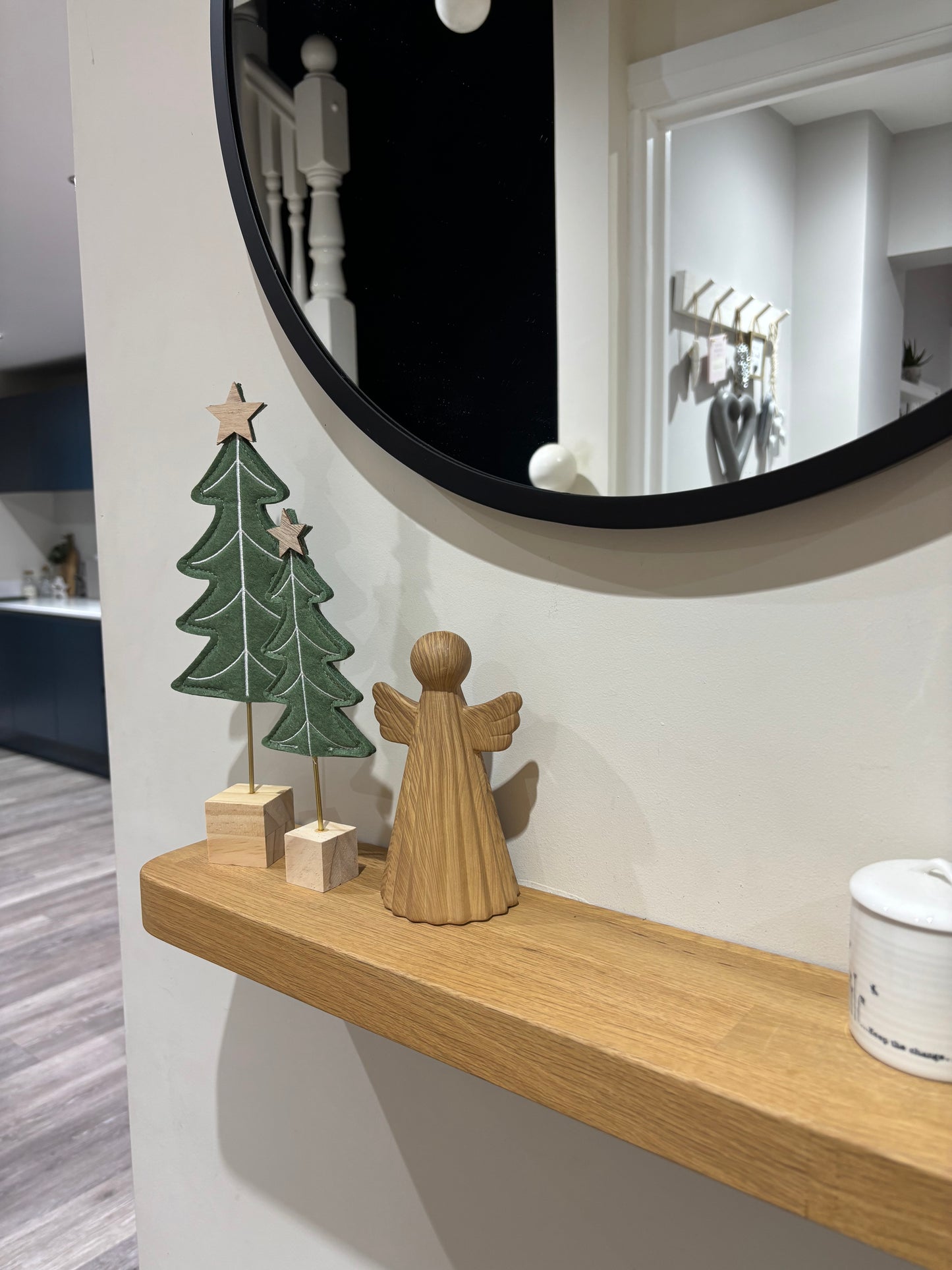 Dark Green felt Christmas Tree - 2 sizes
