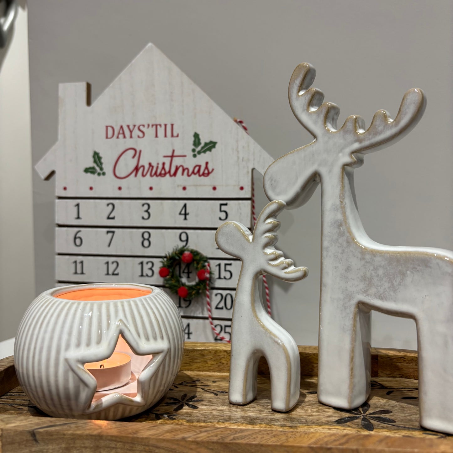 Natural Reindeers - set of 2