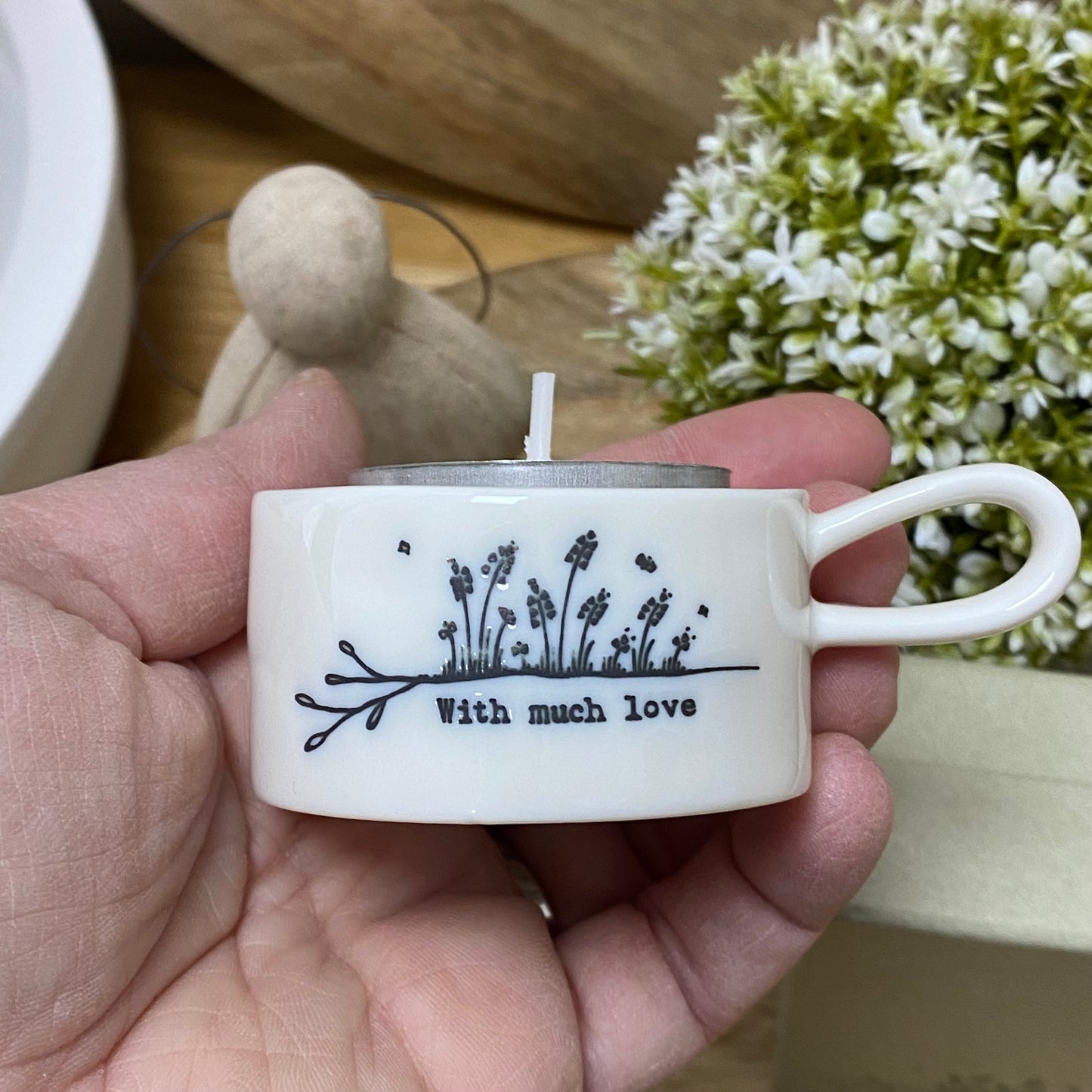 With Much Love Tea Light Holder