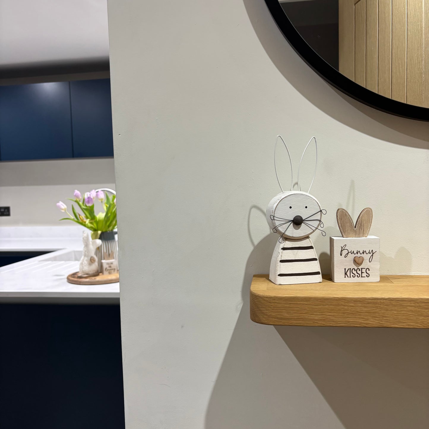 Rustic Wooden Bunny Ear Block - 3 designs