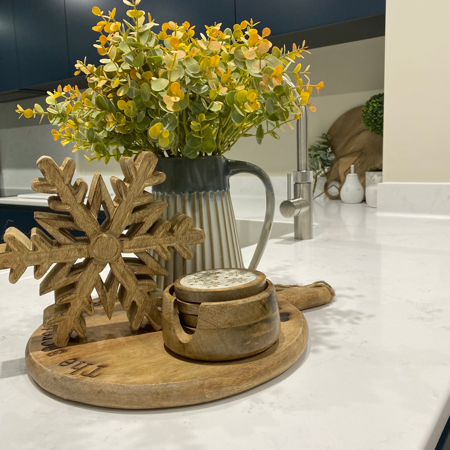 Rustic Wooden Snowflake - 2 sizes