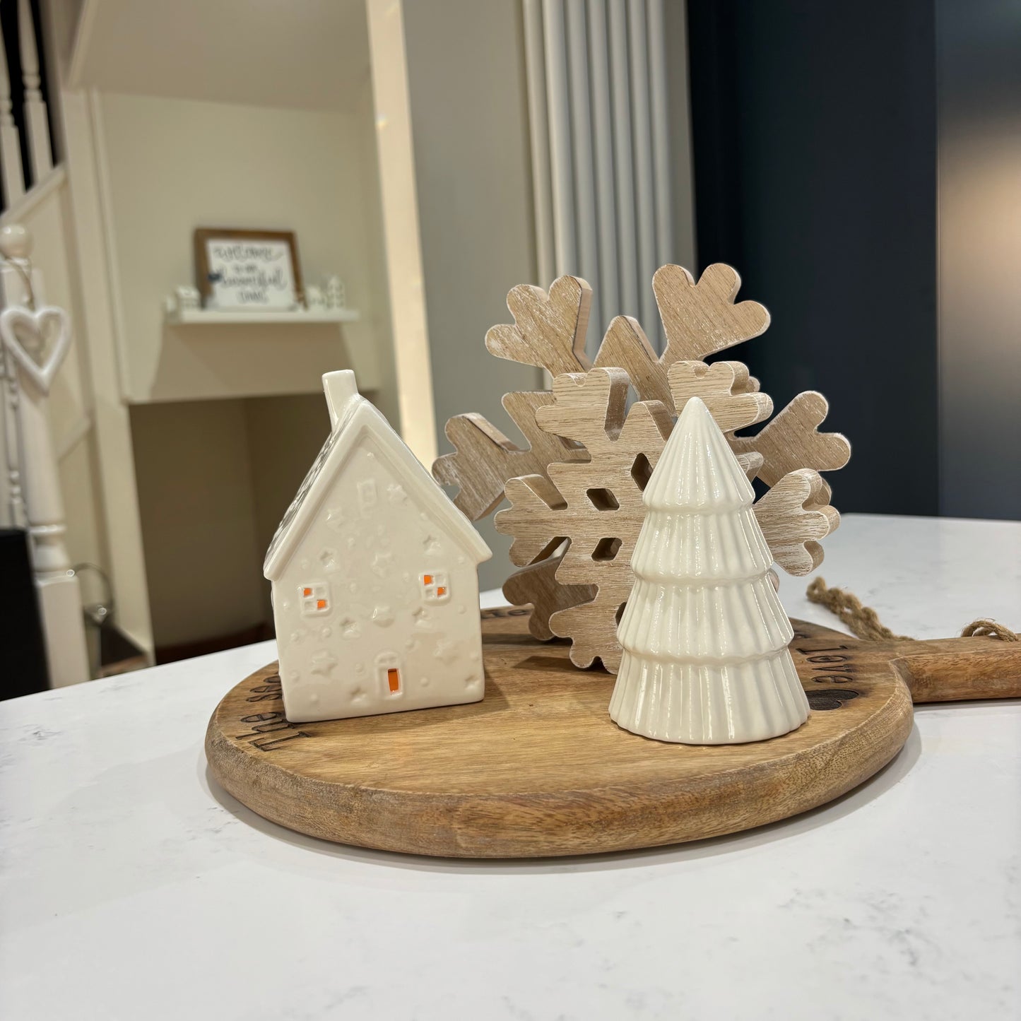 Porcelain House Candle Holder - Imperfect