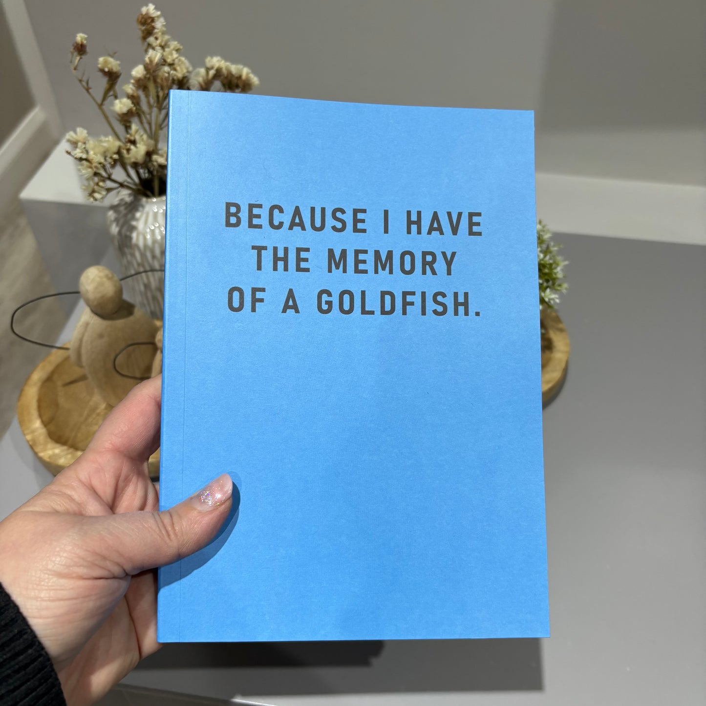 Memory of A Goldfish Paperback Notebook