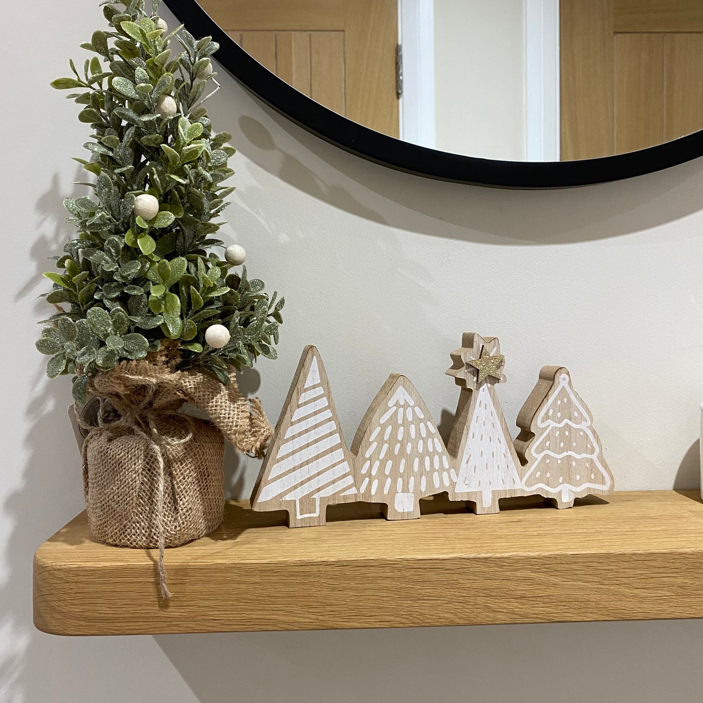 Wooden Festive Trees - imperfect