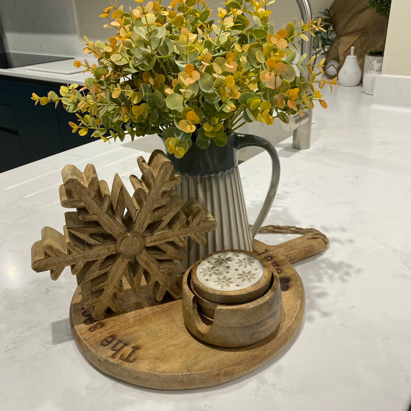 Rustic Wooden Snowflake - 2 sizes