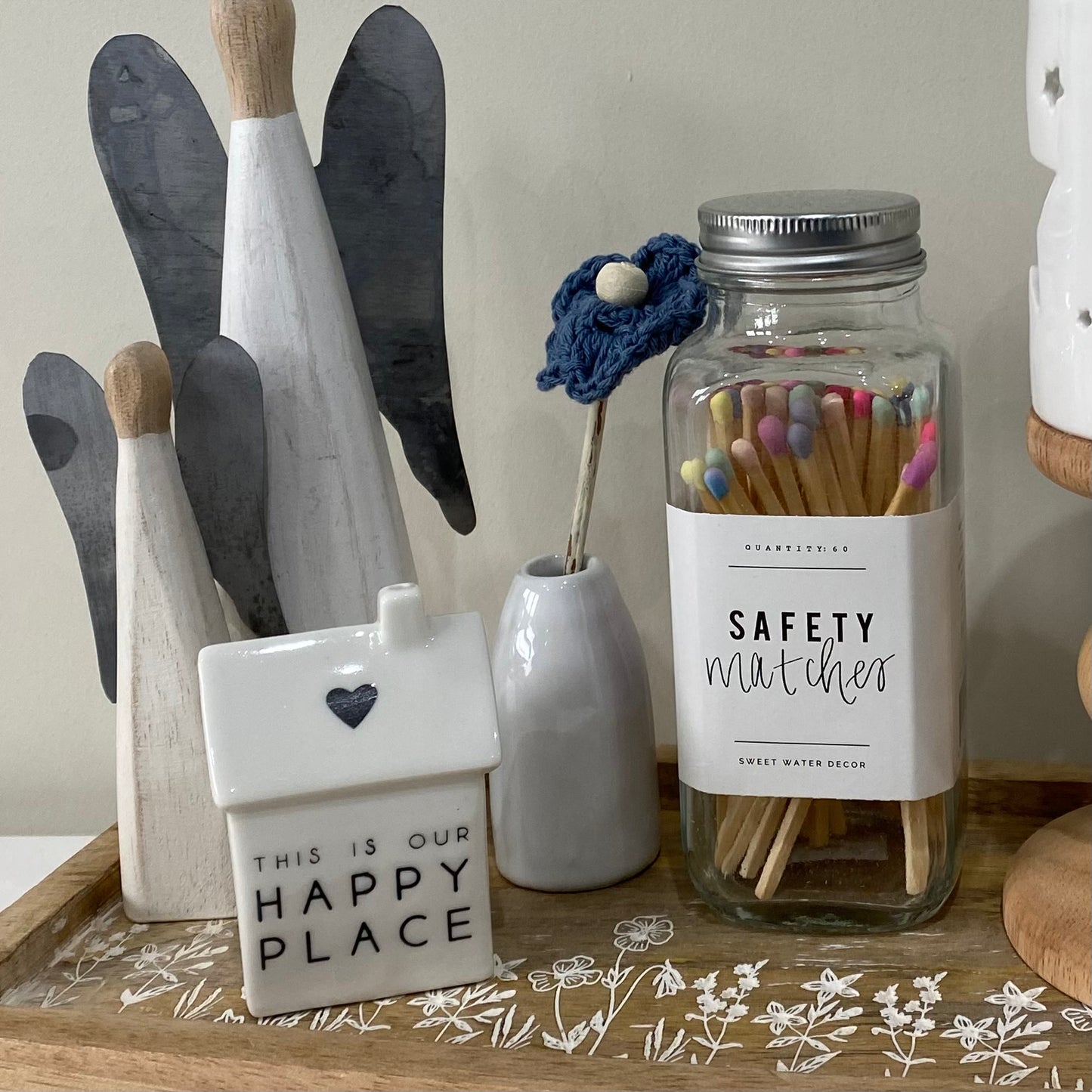 Our Happy Place Mini Porcelain House 7cm - imperfect
