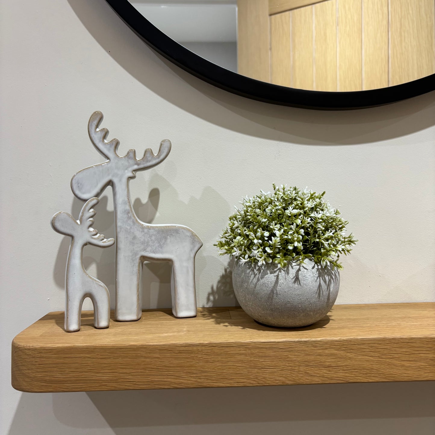 Natural Reindeers - set of 2