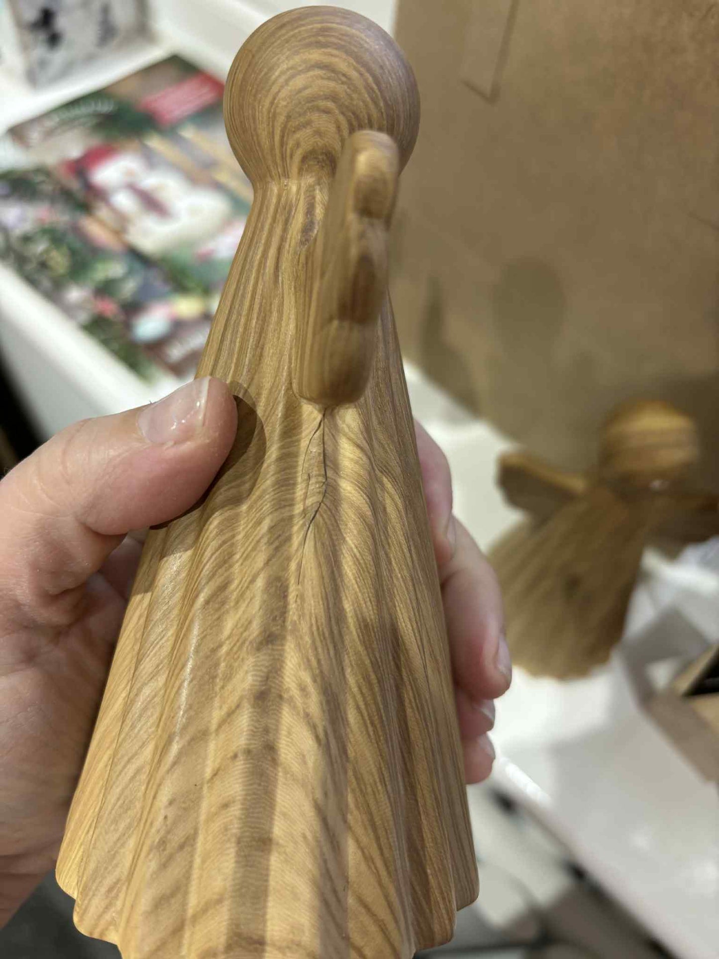 Wooden Angel 15cm - imperfect