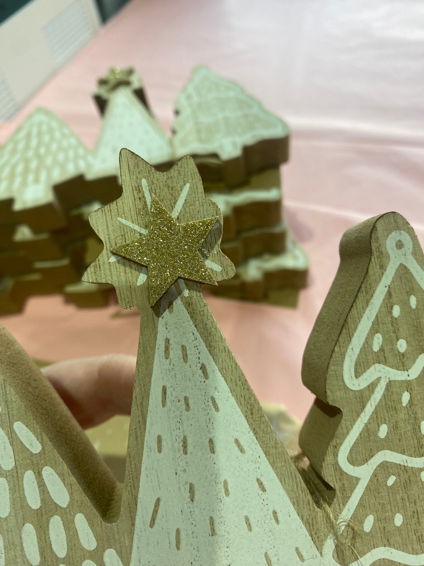 Wooden Festive Trees - imperfect