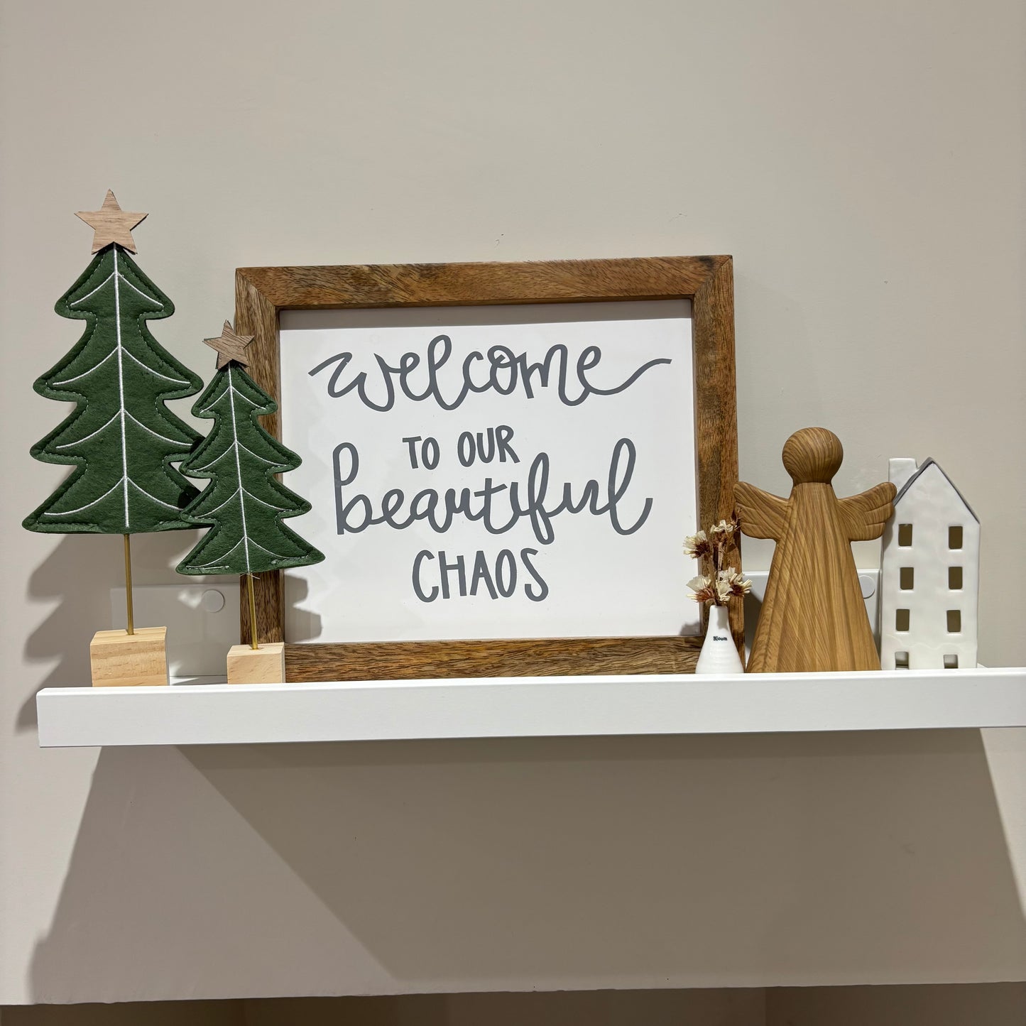 Dark Green felt Christmas Tree - 2 sizes