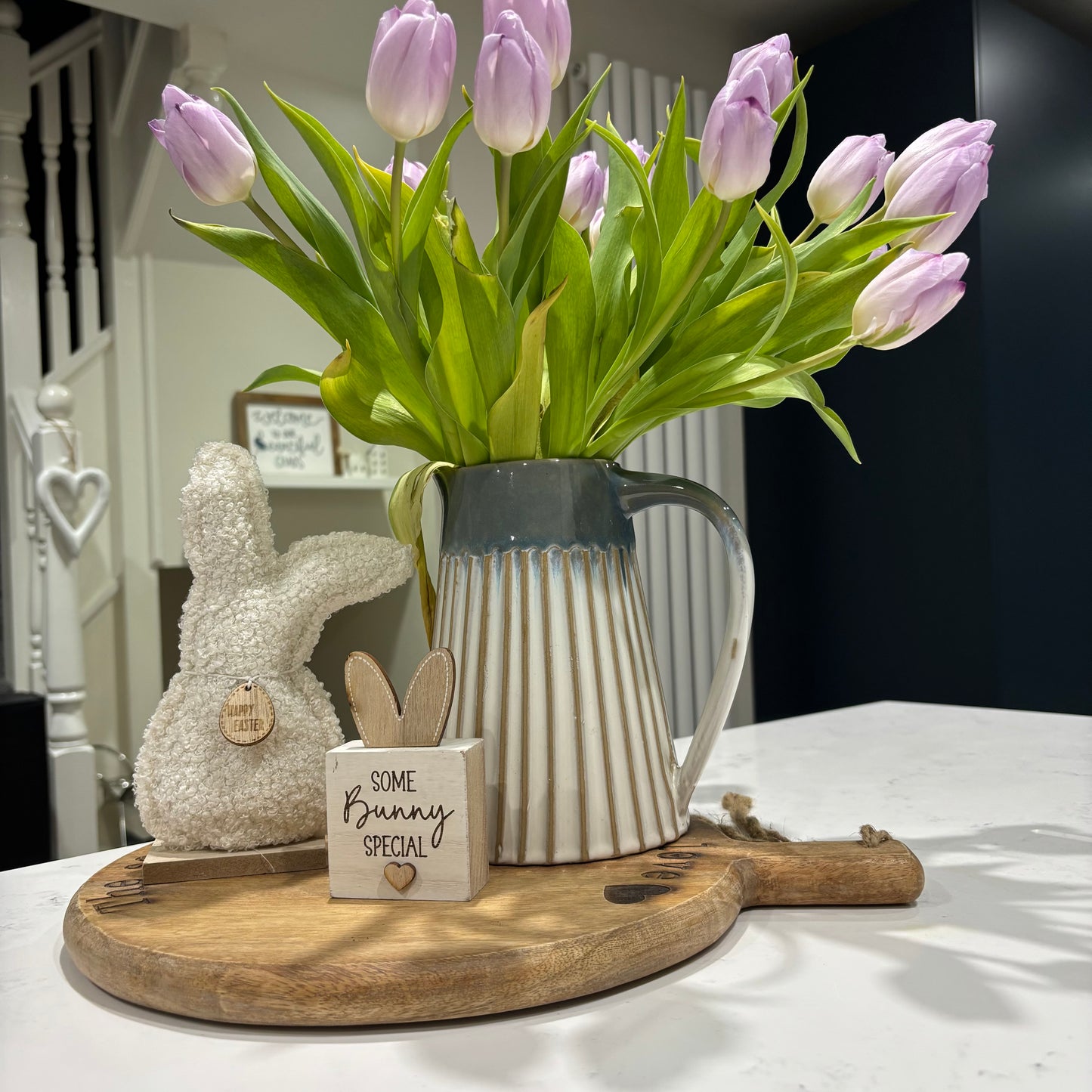 Rustic Wooden Bunny Ear Block - 3 designs