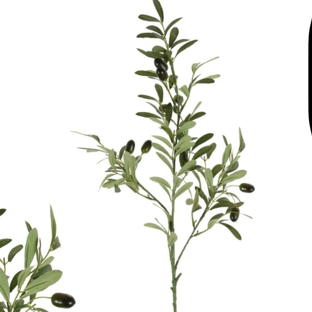 Faux Olive Branch Spray – 85cm