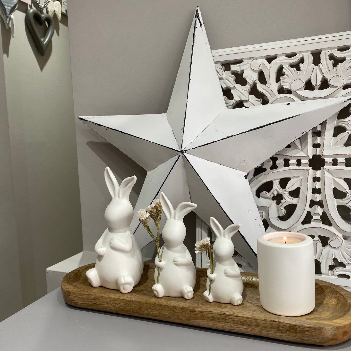 Large White Tealight Holder