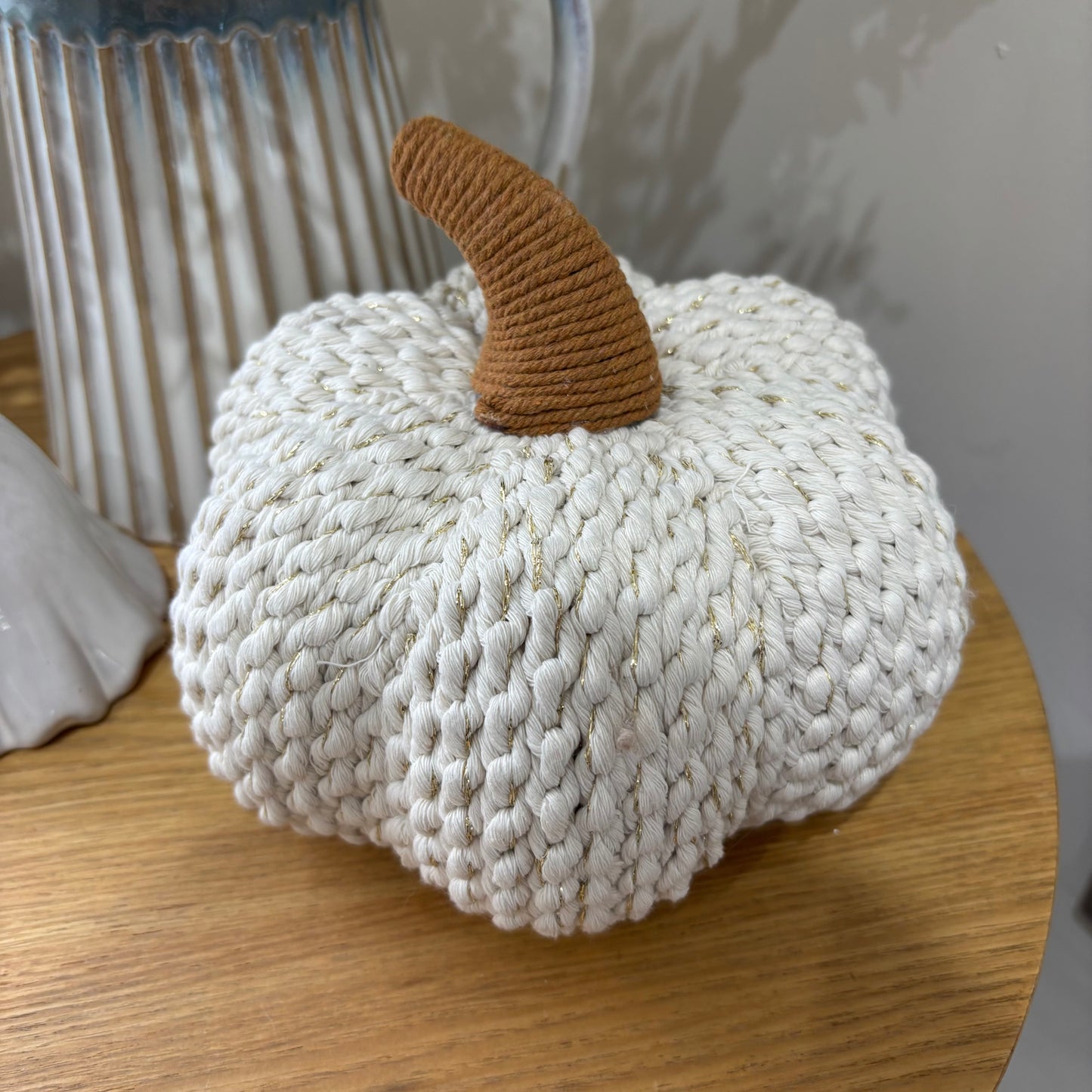 Woven Gold Shimmer Pumpkin