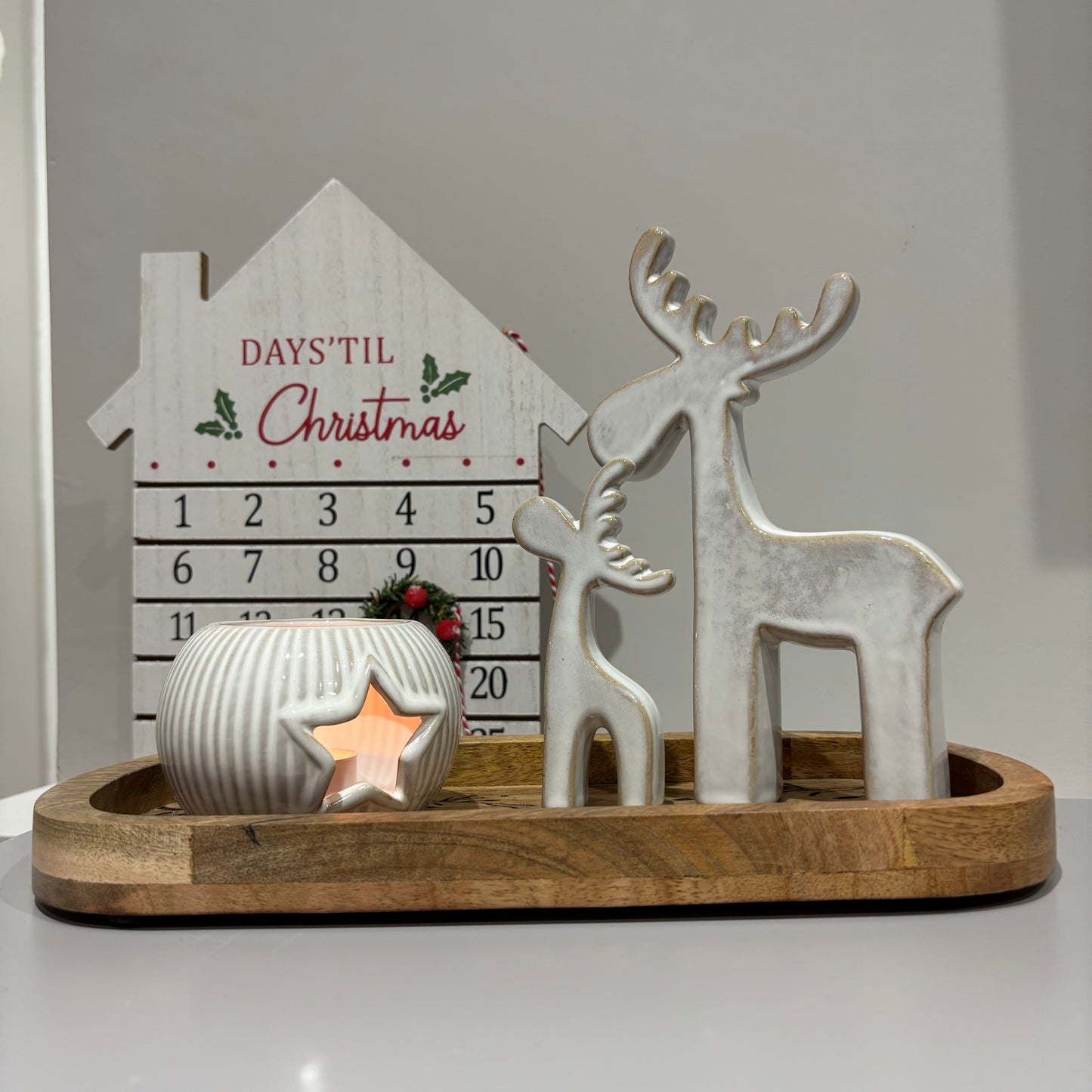 Natural Reindeers - set of 2