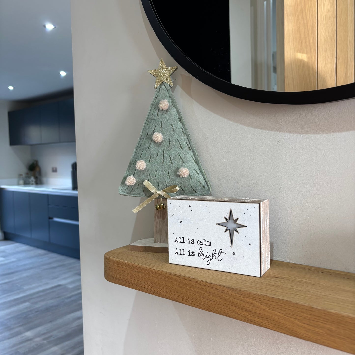 All is calm, All is bright led sign
