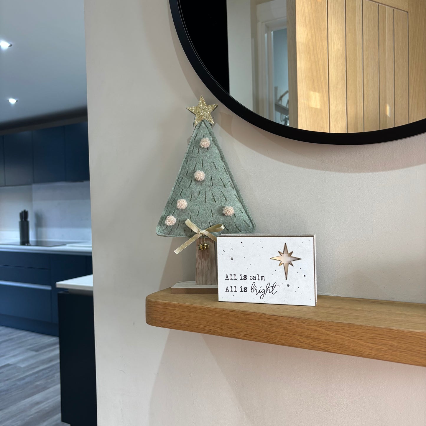 All is calm, All is bright led sign