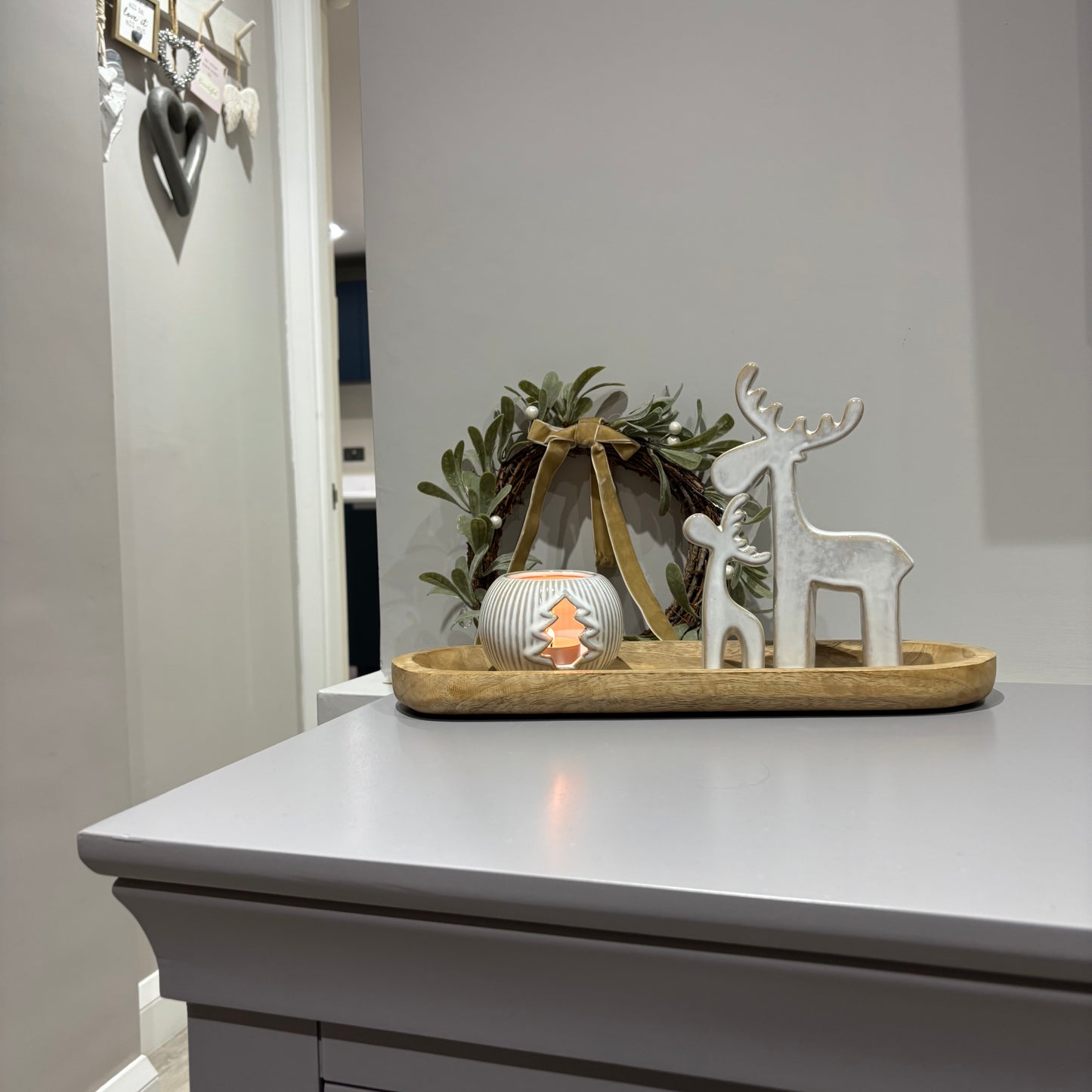 Natural Reindeers - set of 2