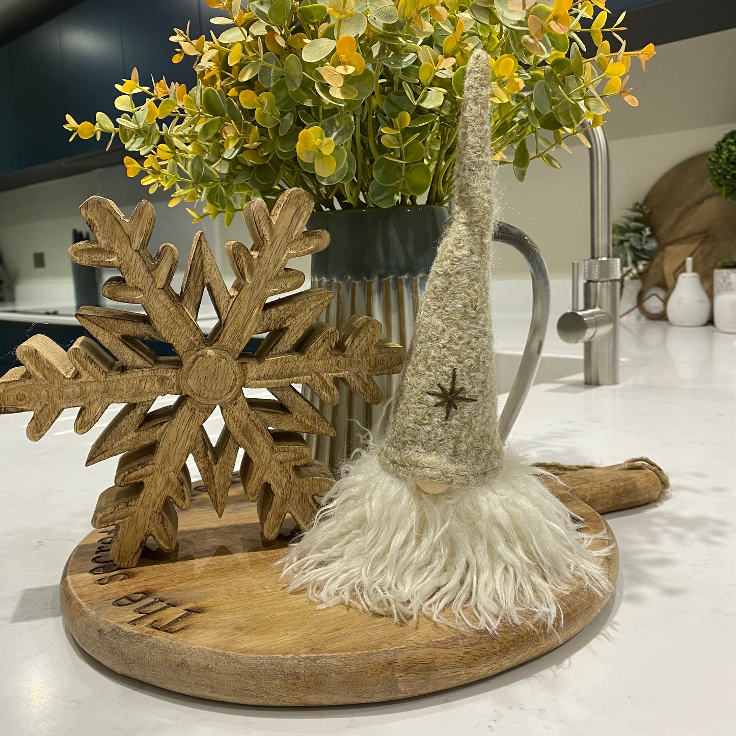 Rustic Wooden Snowflake - 2 sizes