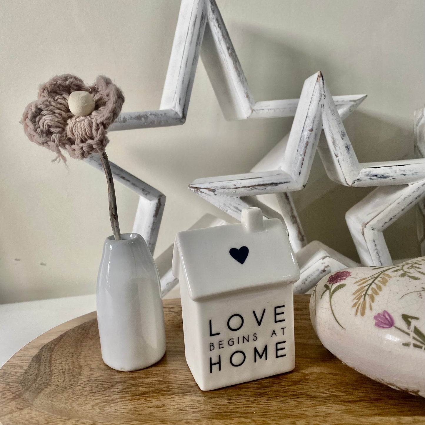 Love Begins at Home Mini Porcelain House 7cm