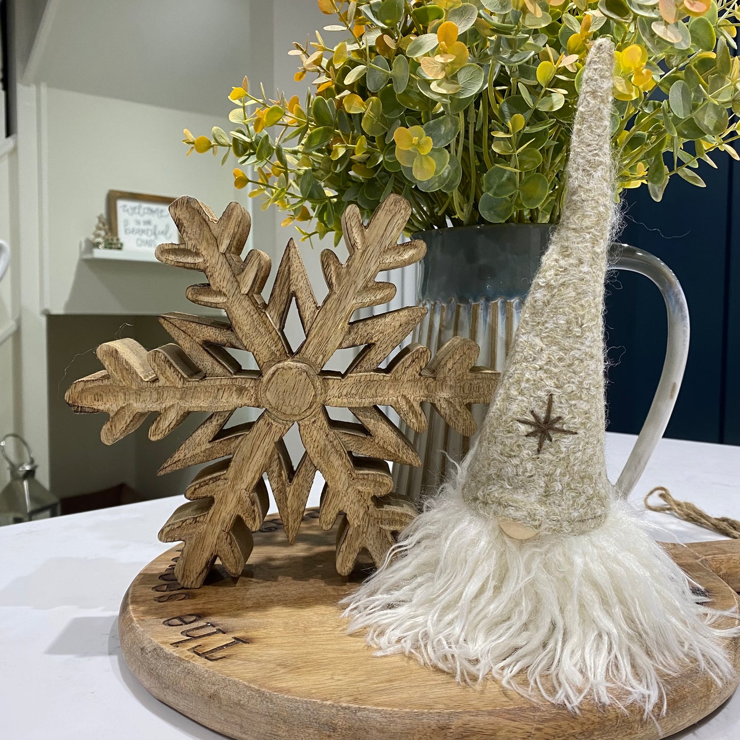 Rustic Wooden Snowflake - 2 sizes