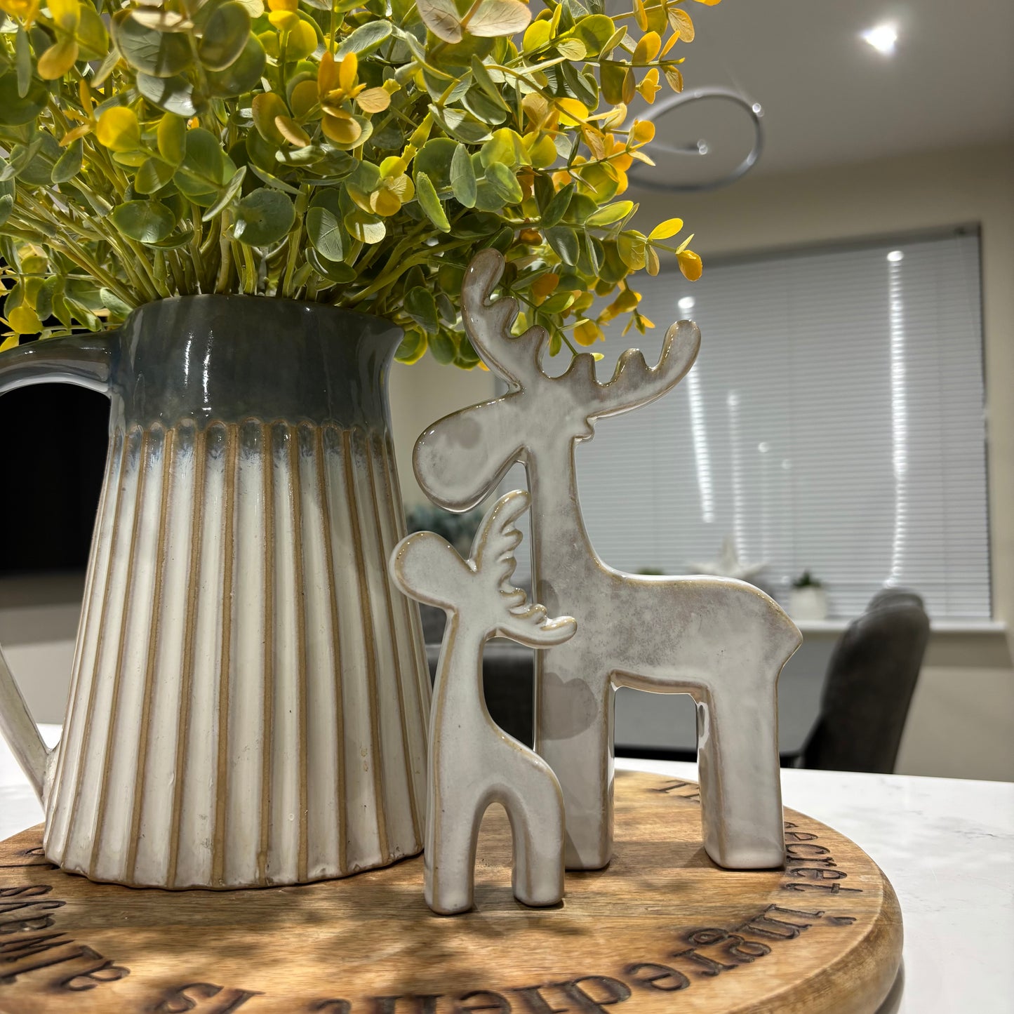 Natural Reindeers - set of 2