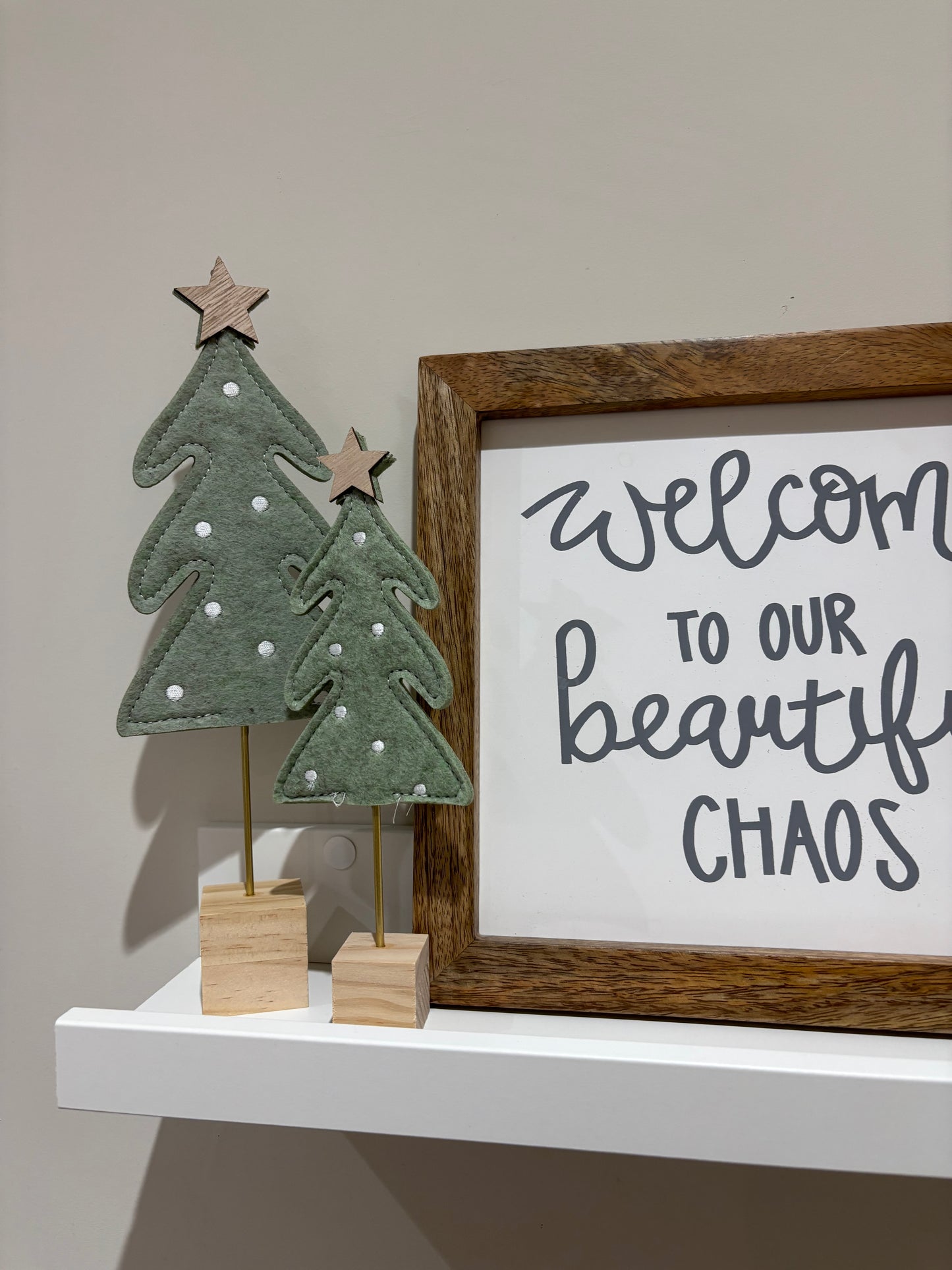 Green felt tree - 2 sizes