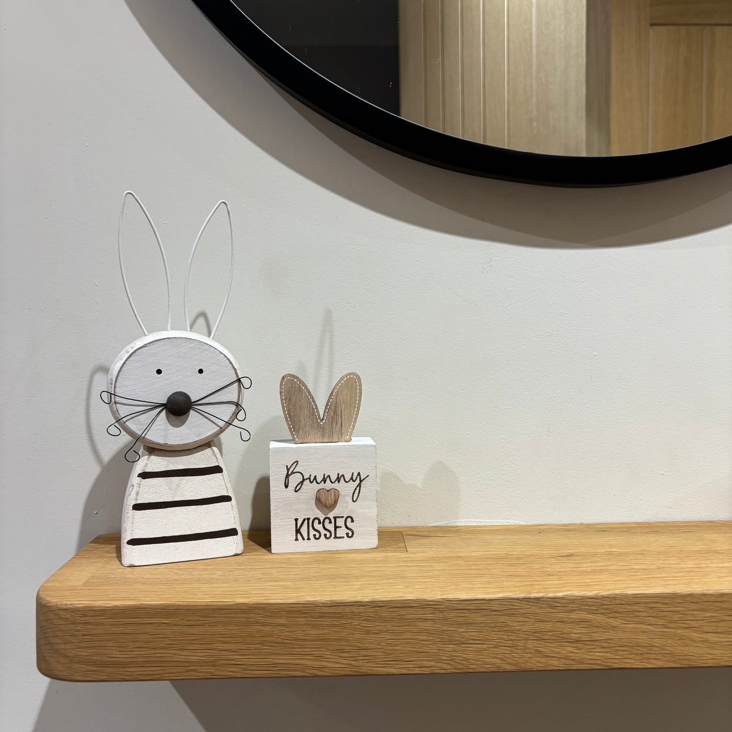 Rustic Wooden Bunny Ear Block - 3 designs