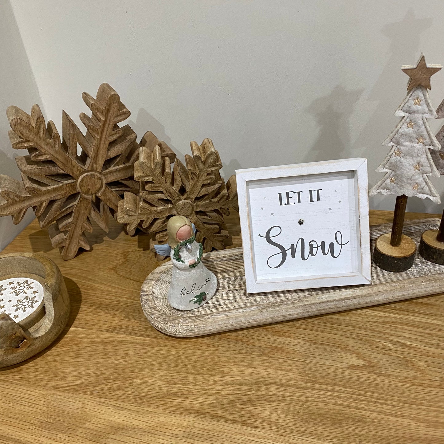 Rustic Wooden Snowflake - 2 sizes