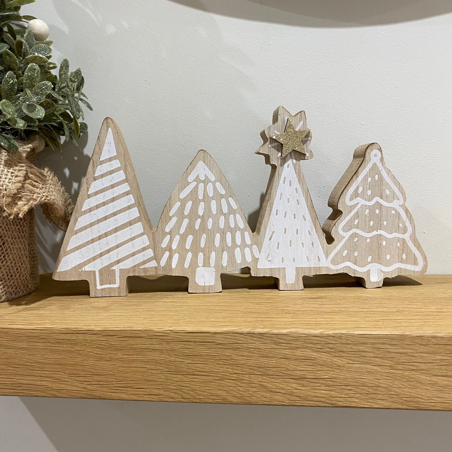 Wooden Festive Trees - imperfect