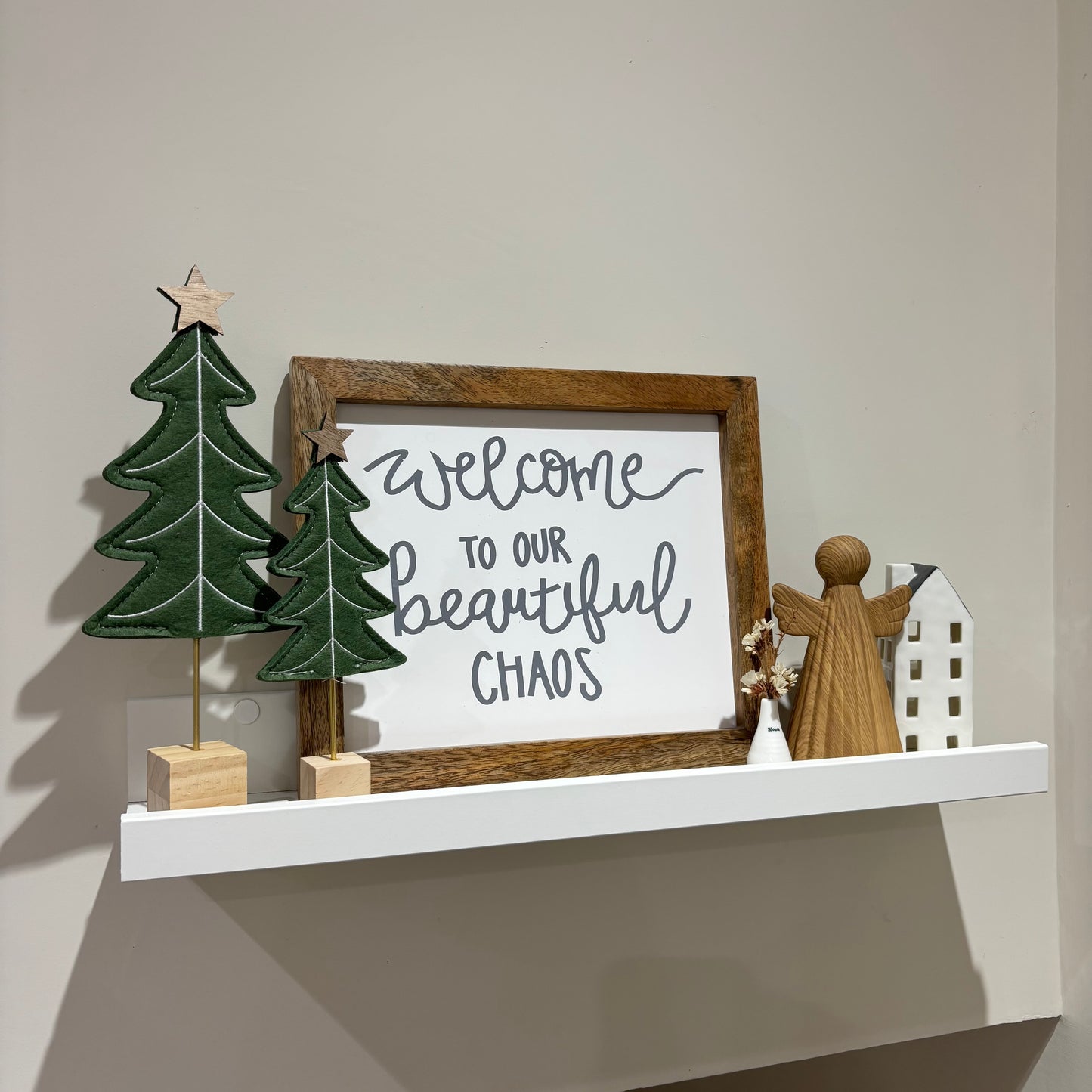 Dark Green felt Christmas Tree - 2 sizes
