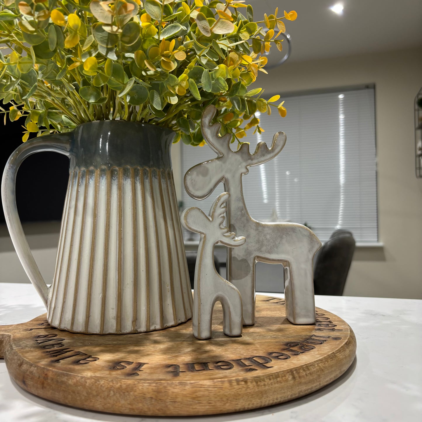 Natural Reindeers - set of 2