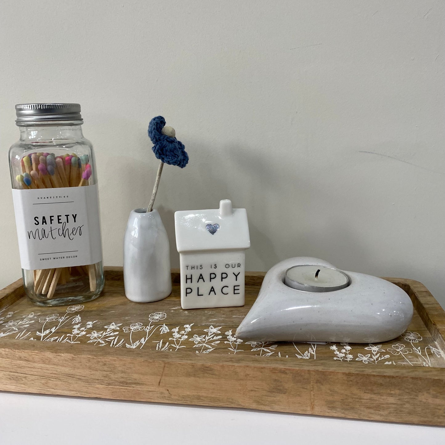 Our Happy Place Mini Porcelain House 7cm - imperfect