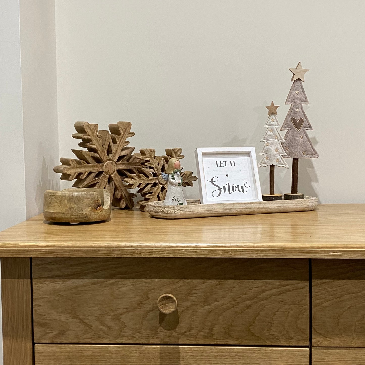 Rustic Wooden Snowflake - 2 sizes