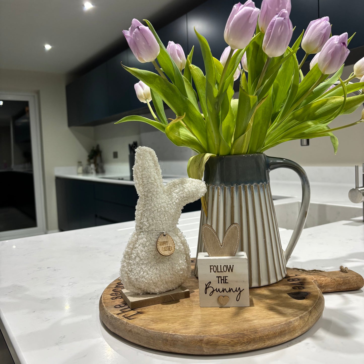 Rustic Wooden Bunny Ear Block - 3 designs