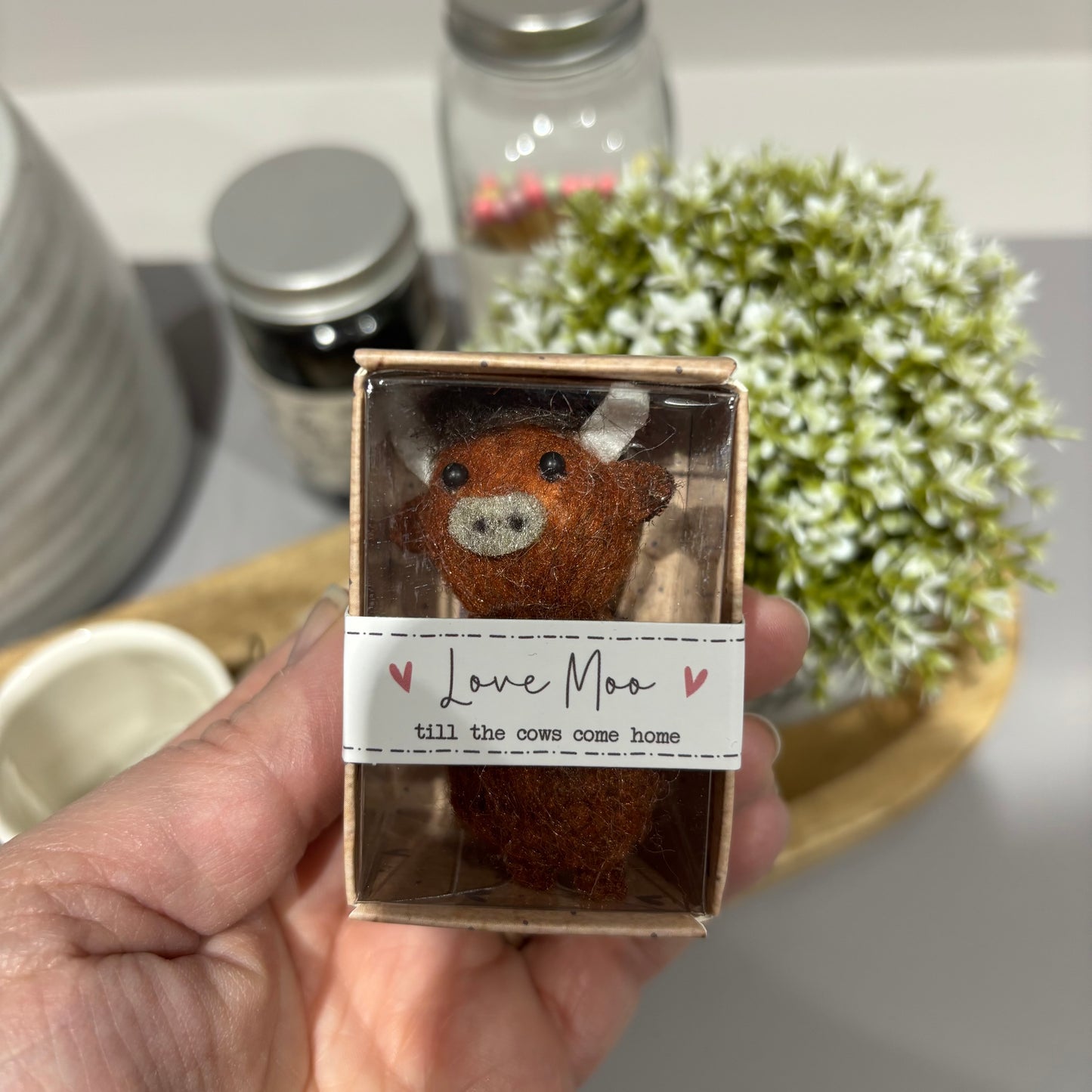 Love Moo till the cows come home, Highland Cow Keepsake