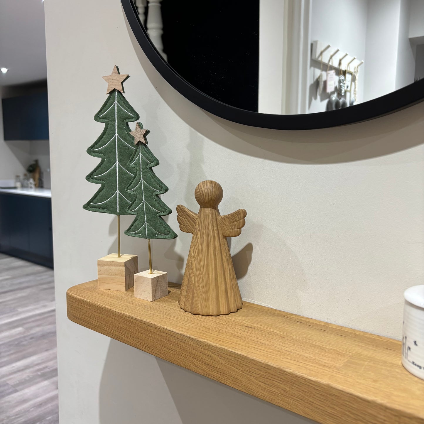 Dark Green felt Christmas Tree - 2 sizes