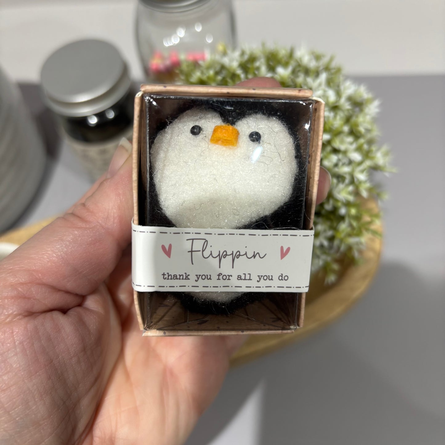 Flippin thankyou penguin keepsake