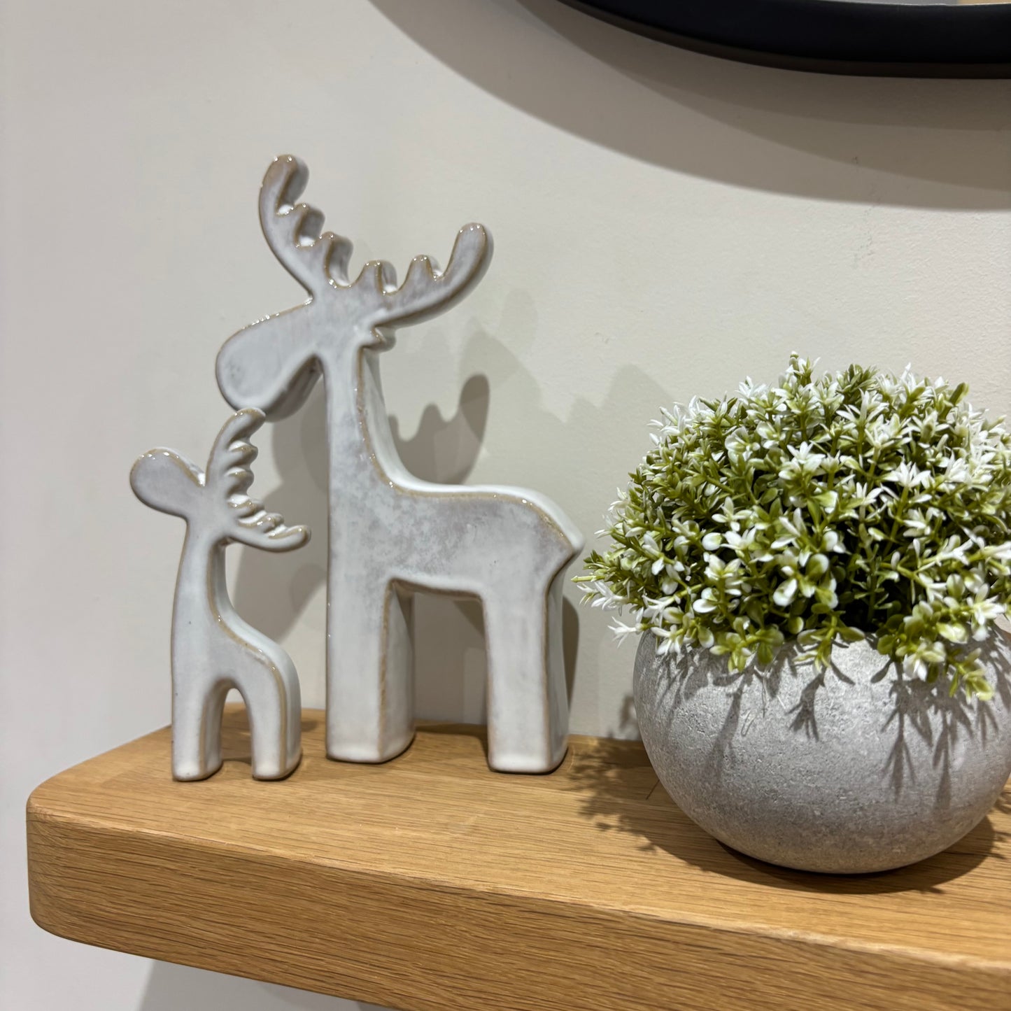 Natural Reindeers - set of 2