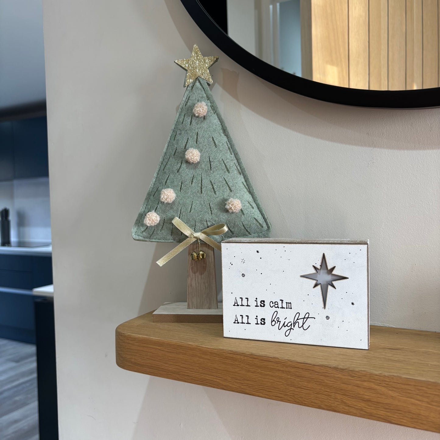All is calm, All is bright led sign