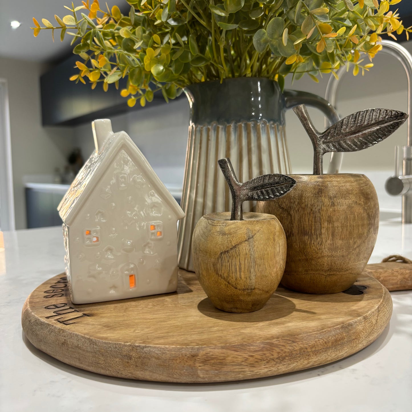 Porcelain House Candle Holder - Imperfect