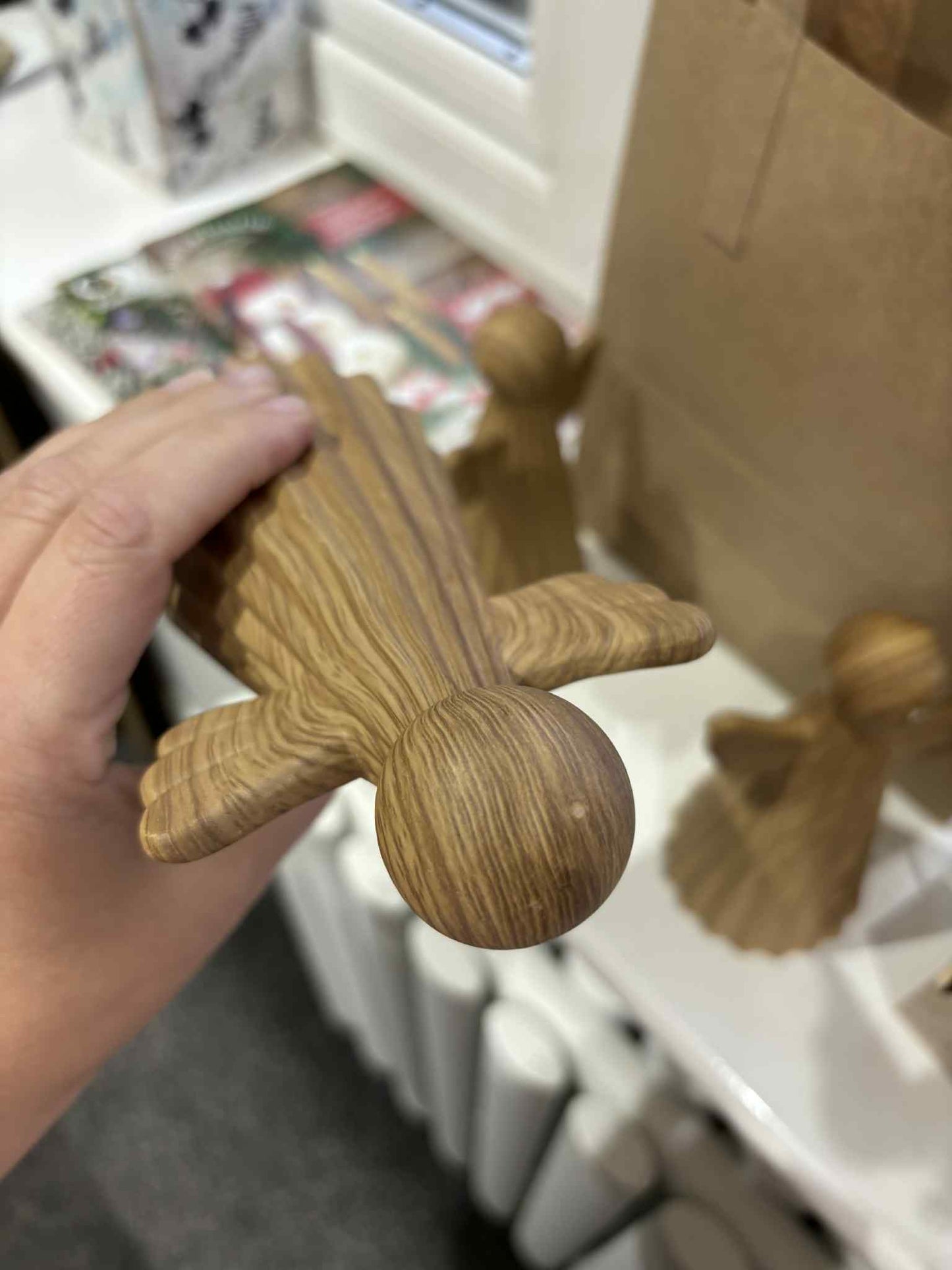 Wooden Angel 15cm - imperfect