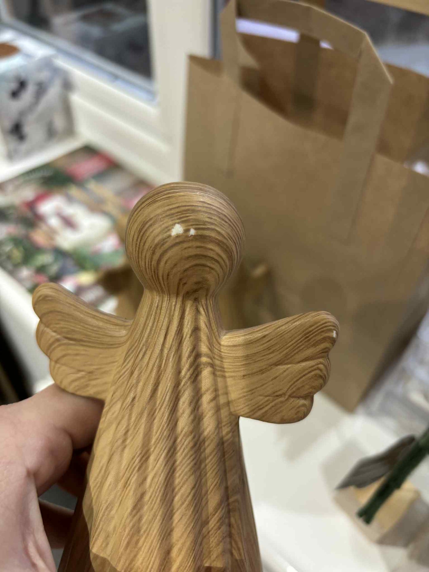 Wooden Angel 15cm - imperfect