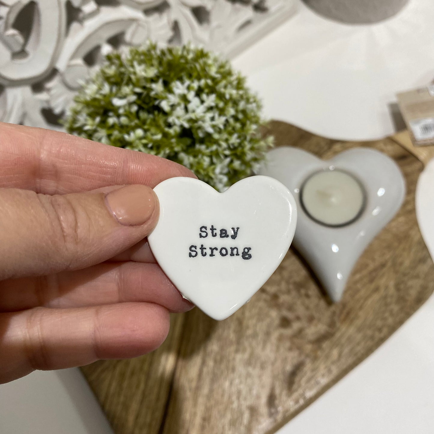 Tiny Heart Token - Stay Strong