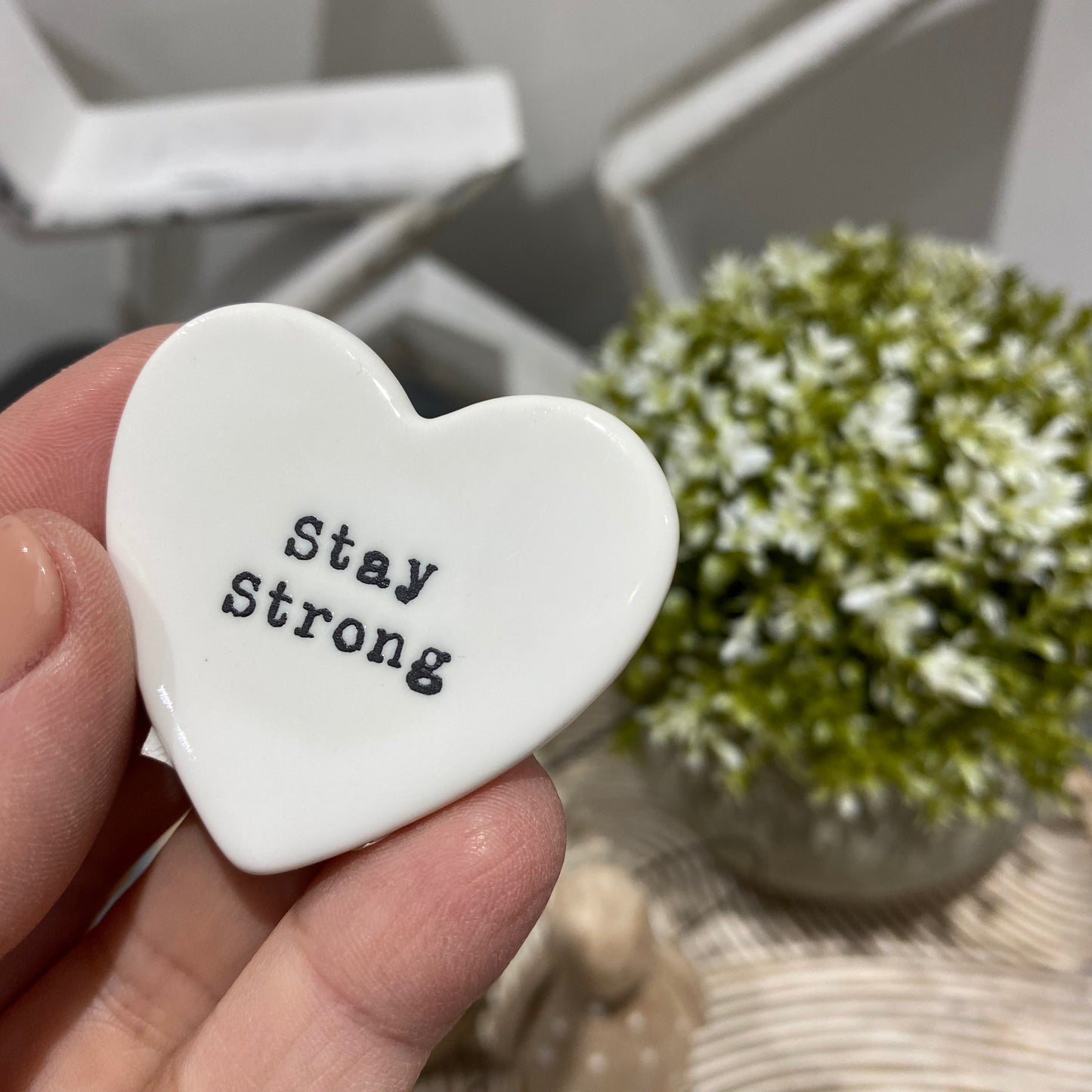 Tiny Heart Token - Stay Strong