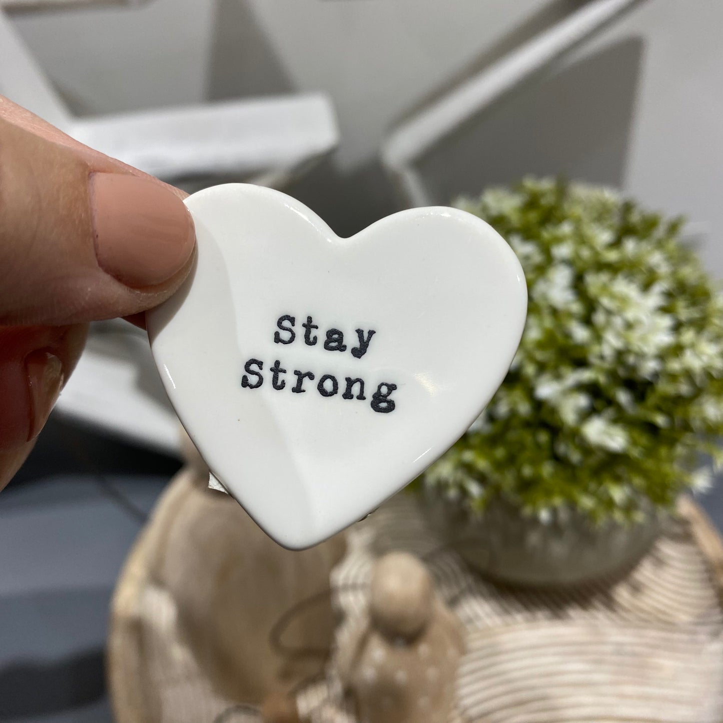 Tiny Heart Token - Stay Strong