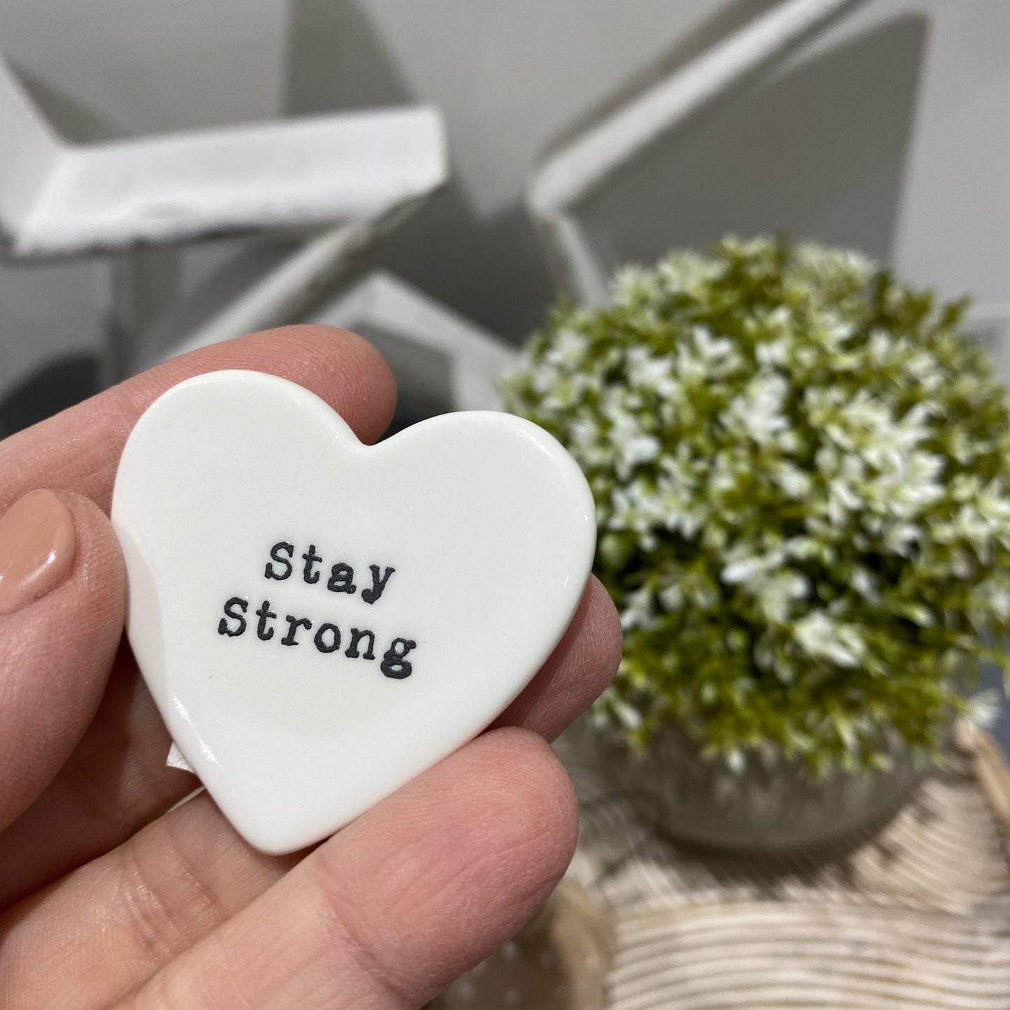Tiny Heart Token - Stay Strong