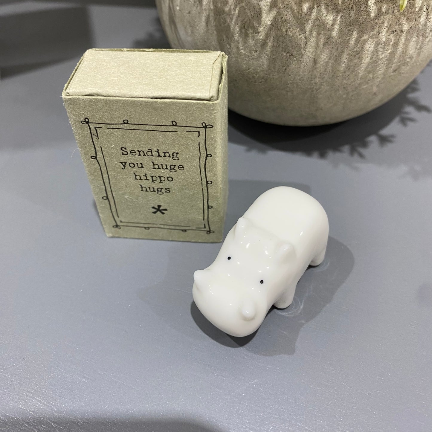 Matchbox Hippo - sending you huge hippo hugs